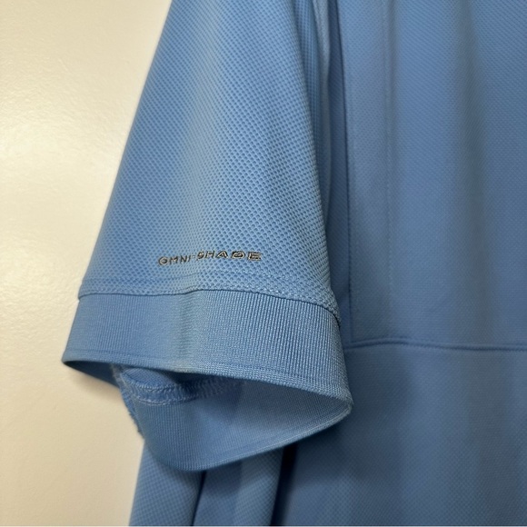 Columbia PFG Omni-Shade Polo Shirt XL Blue Performance Fishing Gear - Picture 10 of 14